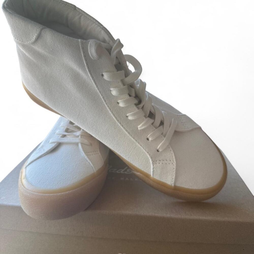 Madewell Sidewalk Hightop Sneakers (sz 8)